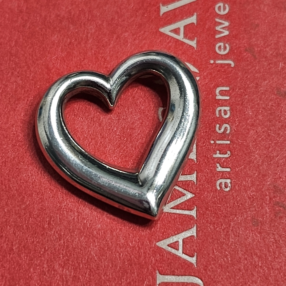 James Avery Sterling Silver floating heart pendant
